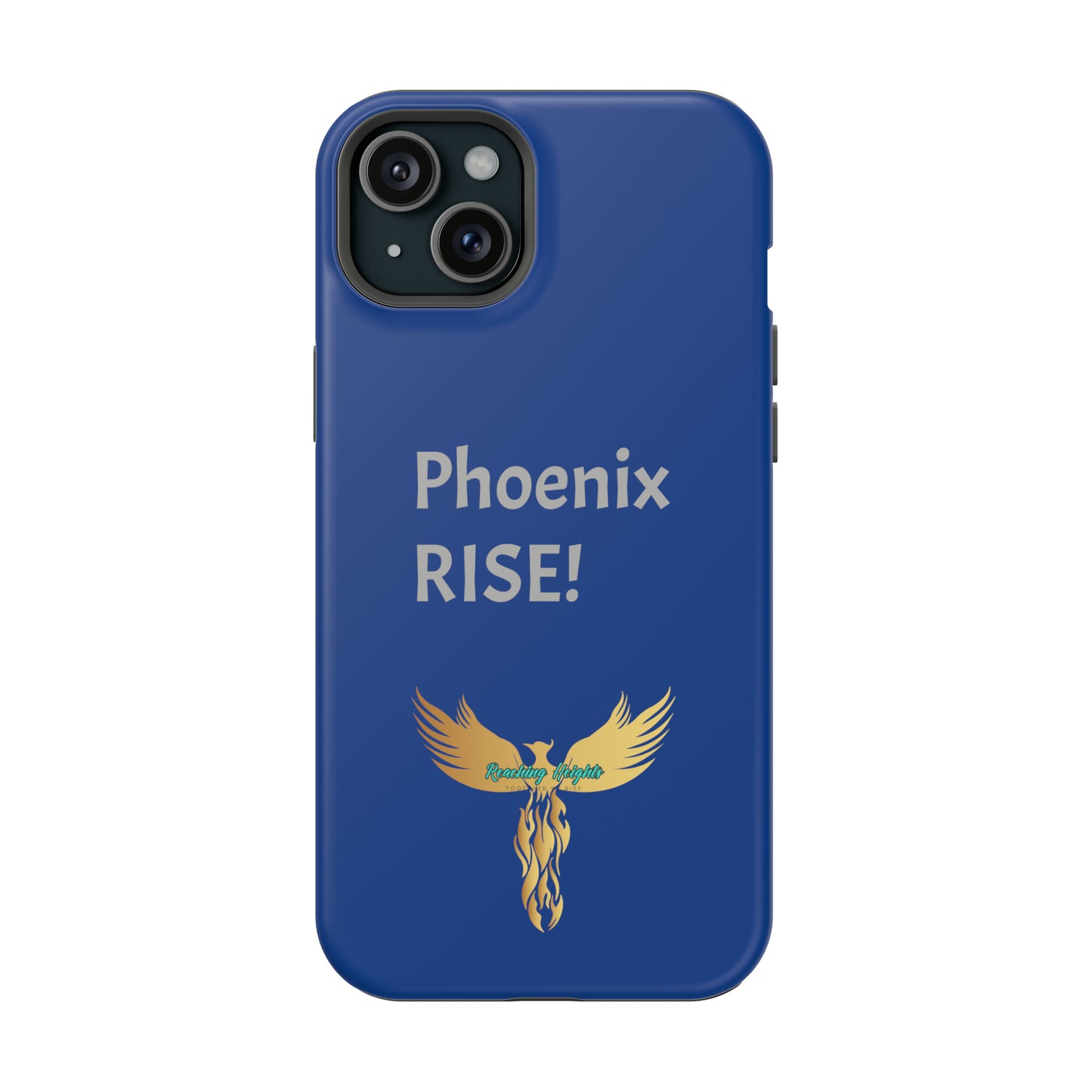 Phoenix Rise: Blue: Grey Font: MagSafe Tough Cases