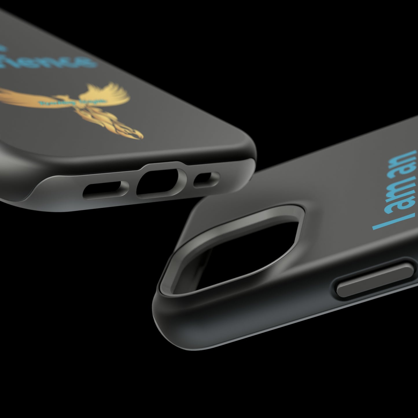 I am an Experience: Black: Turquoise Font: MagSafe Tough Cases
