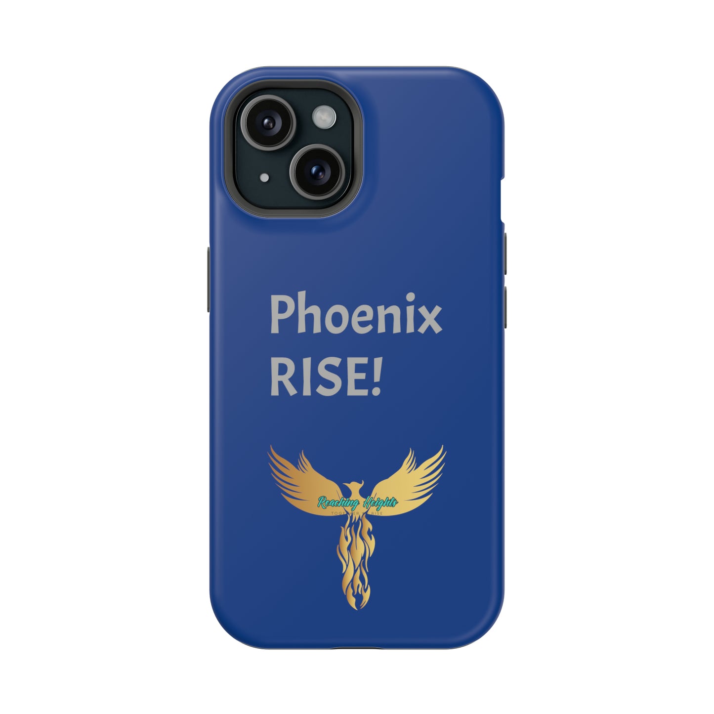 Phoenix Rise: Blue: Grey Font: MagSafe Tough Cases