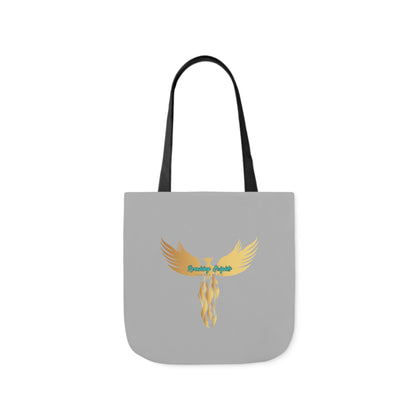 Light Grey: RH Logo: Light Blue Font: Phoenix Rise: Canvas Tote Bag, 5-Color Straps