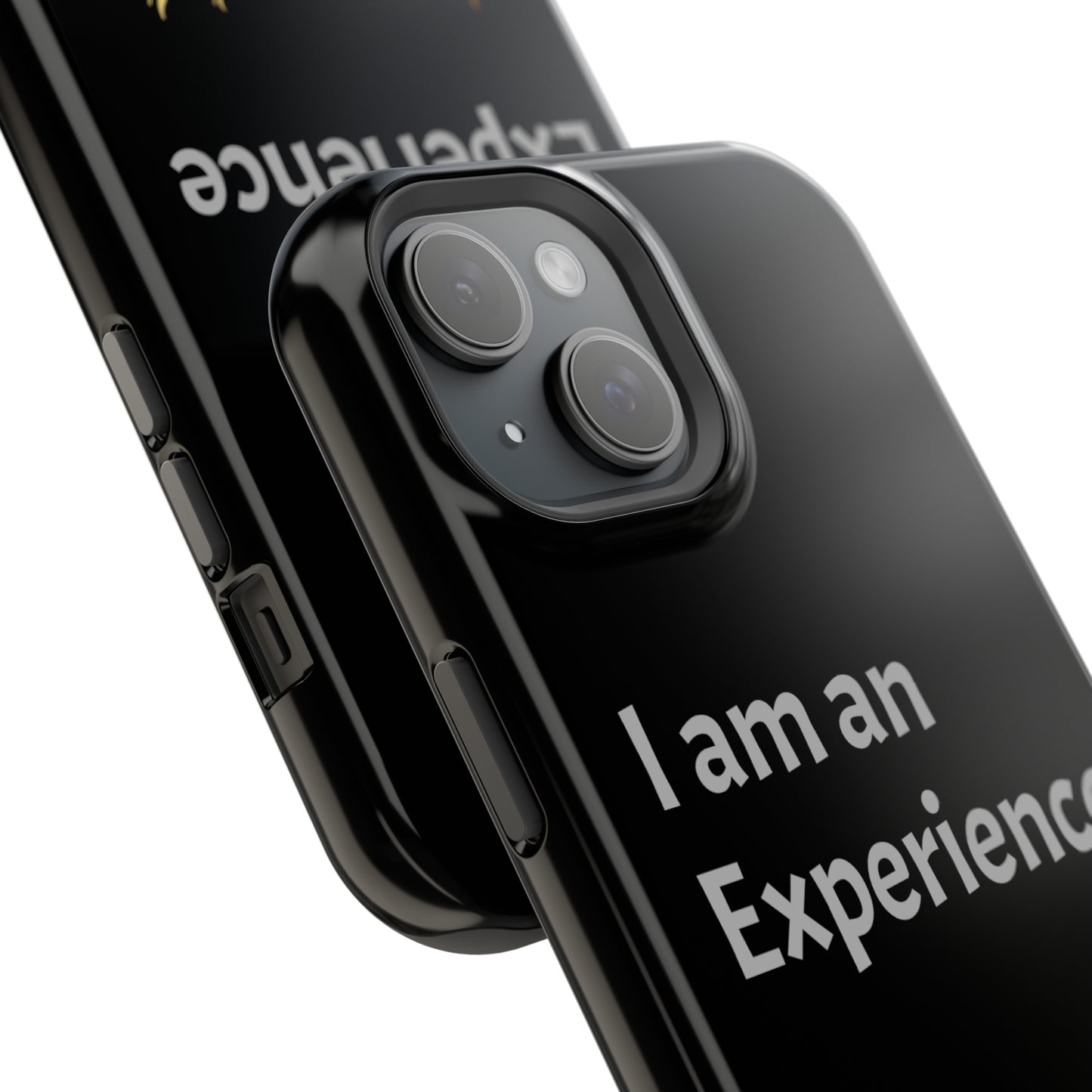 I am an Experience: Black: Light Grey Font: MagSafe Tough Cases