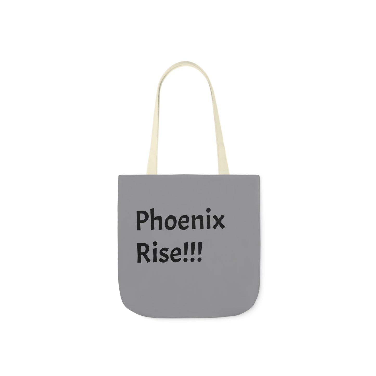 Grey: RH Logo: Black Font: Phoenix Rise: Canvas Tote Bag, 5-Color Straps