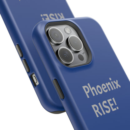 Phoenix Rise: Blue: Grey Font: MagSafe Tough Cases