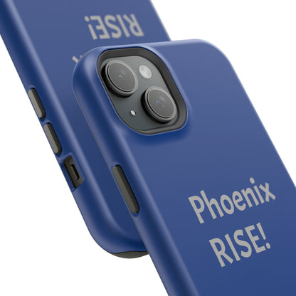 Phoenix Rise: Blue: Grey Font: MagSafe Tough Cases