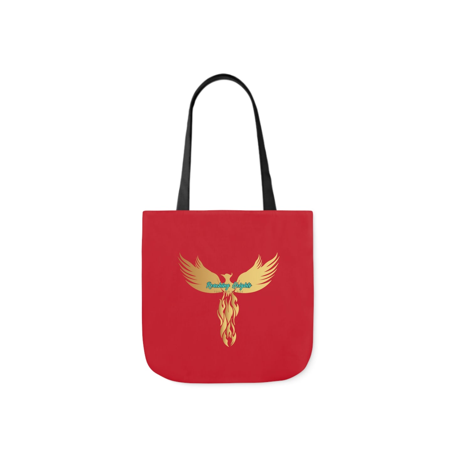 Red: RH Logo: White Font: No is Not an Option: Canvas Tote Bag, 5-Color Straps