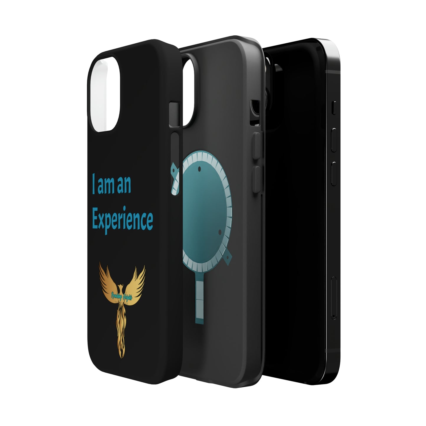 I am an Experience: Black: Turquoise Font: MagSafe Tough Cases