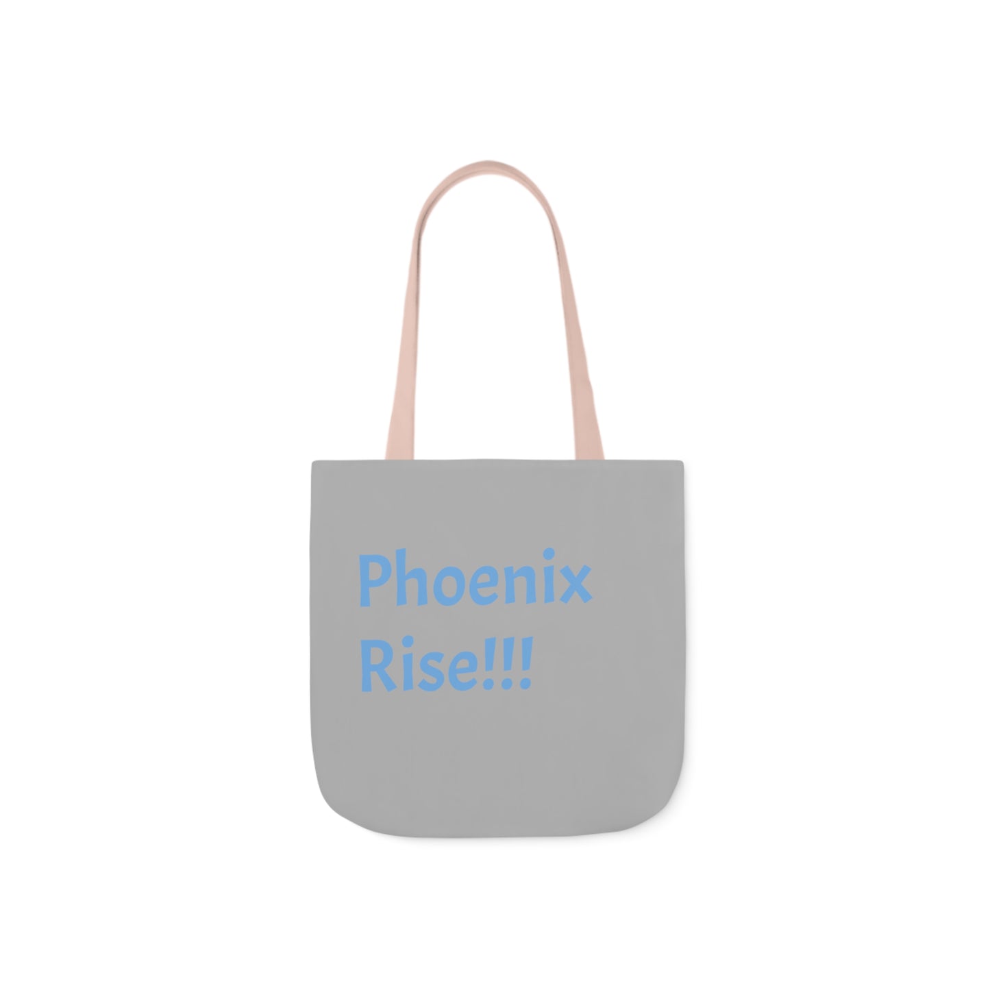 Light Grey: RH Logo: Light Blue Font: Phoenix Rise: Canvas Tote Bag, 5-Color Straps