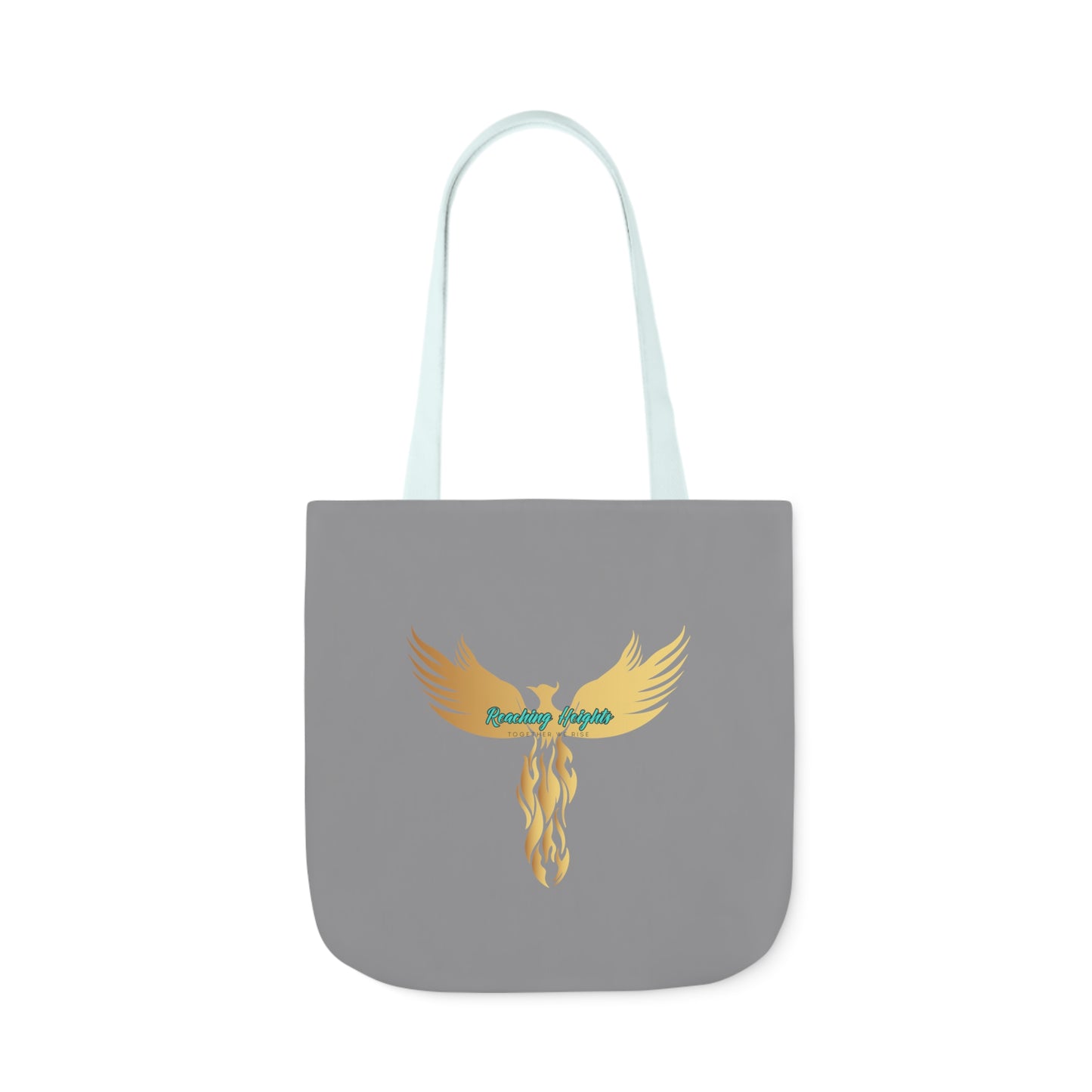 Grey: RH Logo: Black Font: Phoenix Rise: Canvas Tote Bag, 5-Color Straps