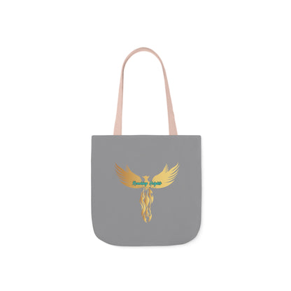 Grey: RH Logo: Black Font: Phoenix Rise: Canvas Tote Bag, 5-Color Straps