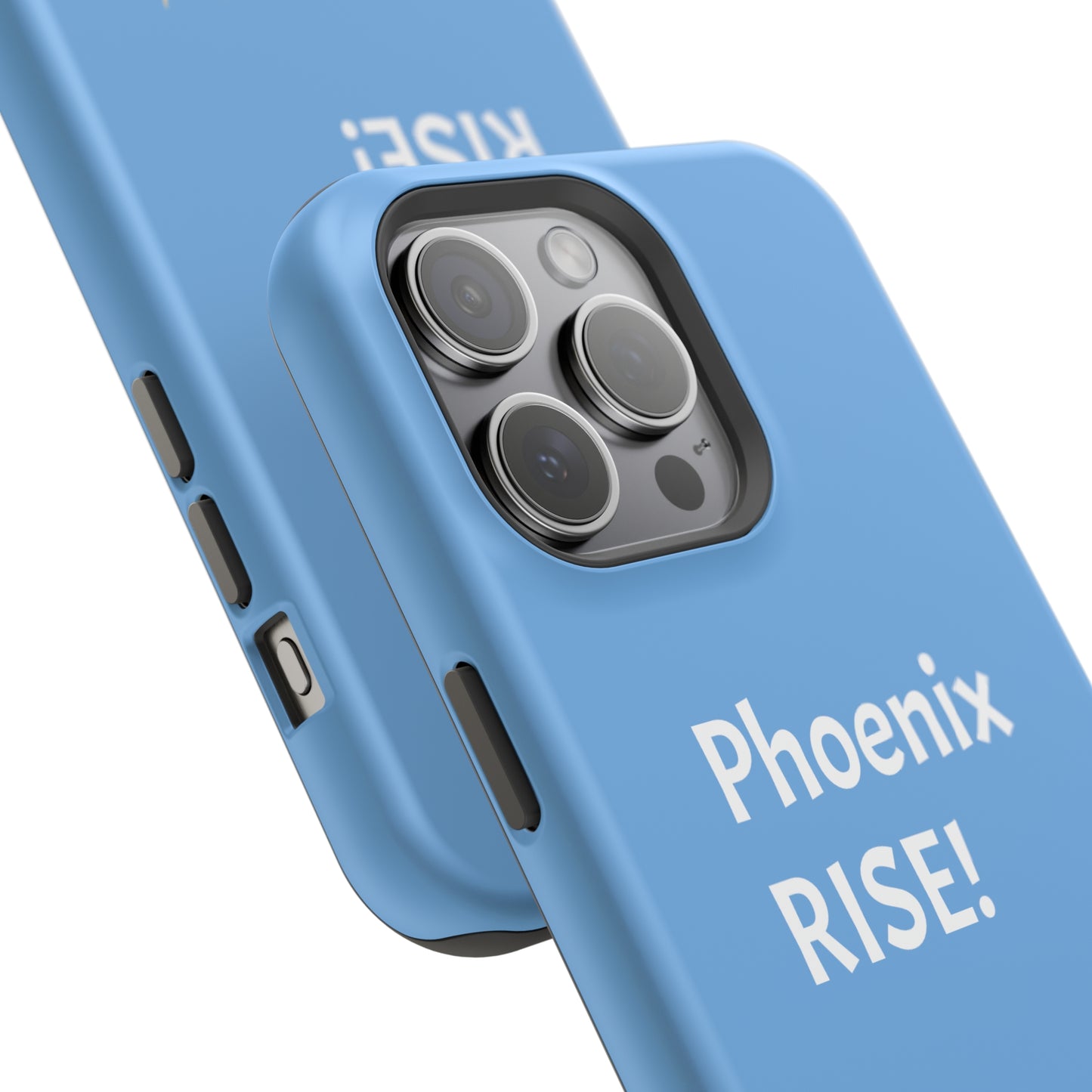 Phoenix Rise: Light Blue: White Font: MagSafe Tough Cases