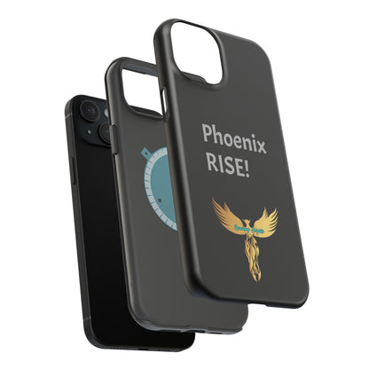 Phoenix Rise: Black: Grey Font: MagSafe Tough Cases