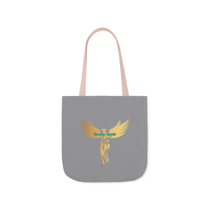 Grey: RH Logo: Black Font: Phoenix Rise: Canvas Tote Bag, 5-Color Straps