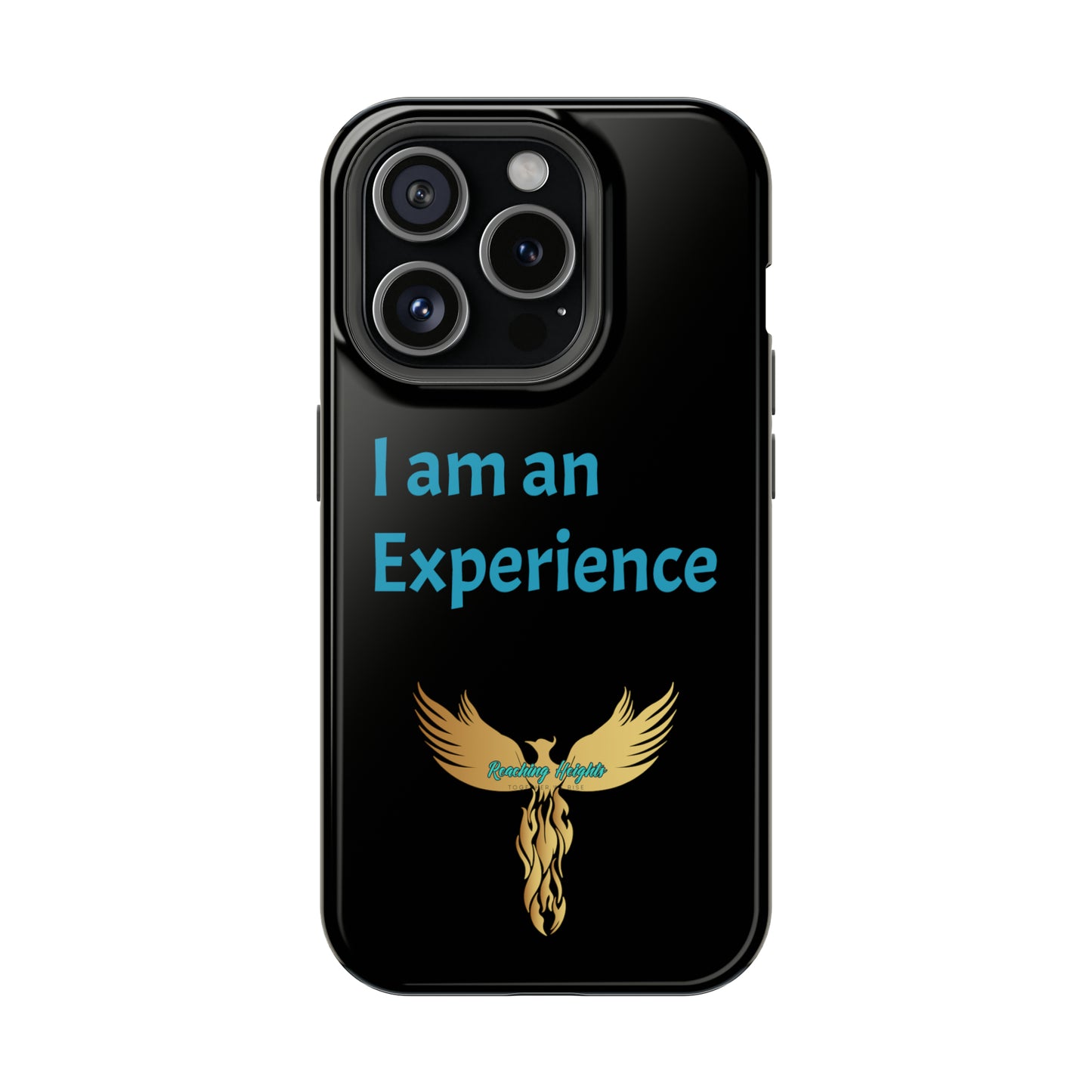 I am an Experience: Black: Turquoise Font: MagSafe Tough Cases