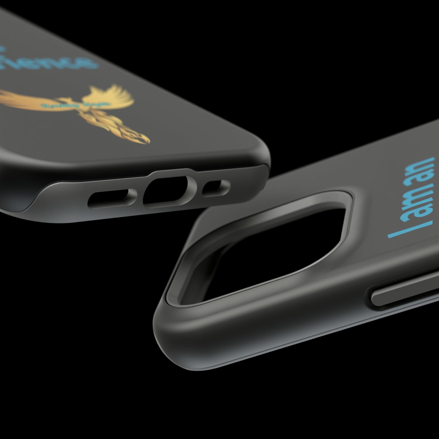 I am an Experience: Black: Turquoise Font: MagSafe Tough Cases
