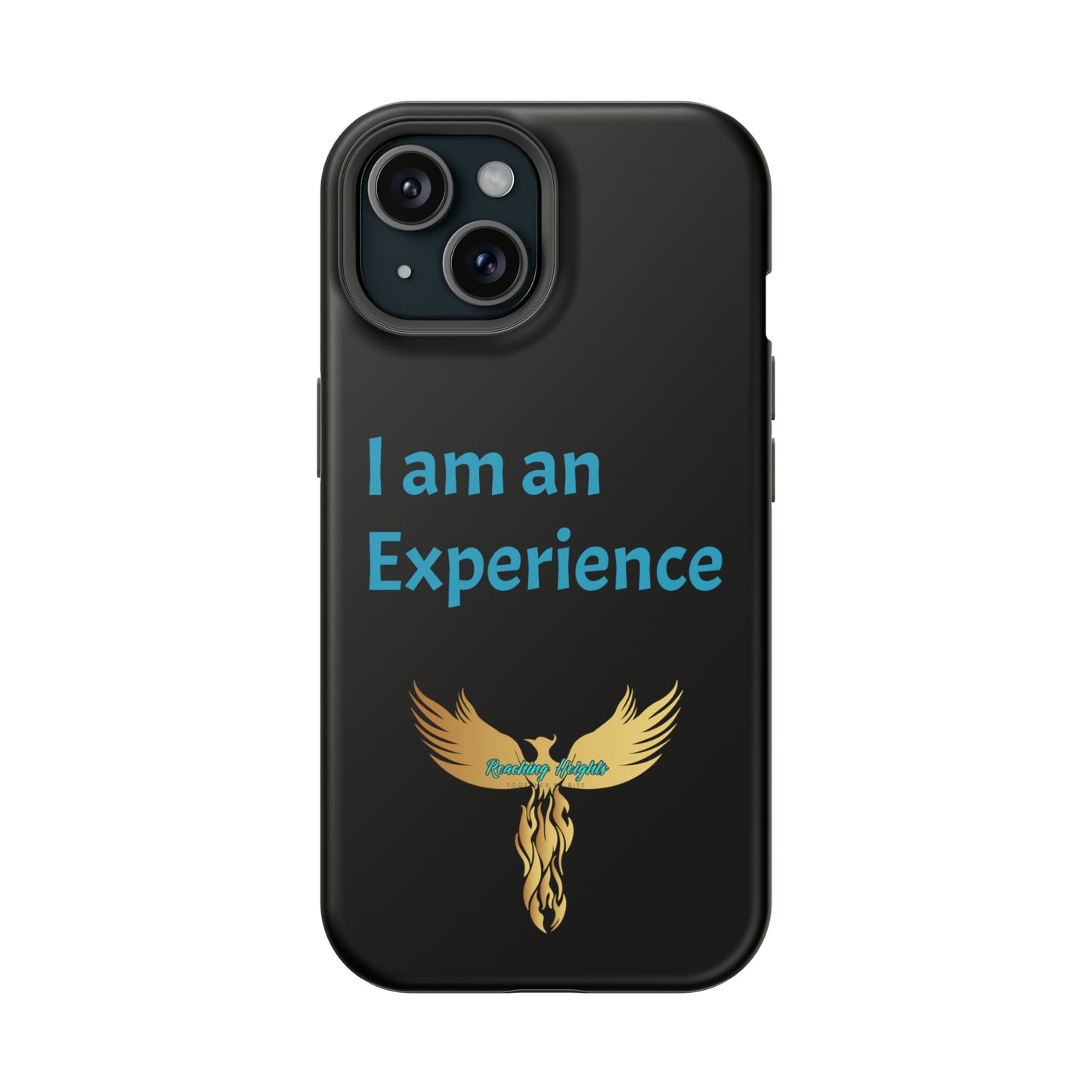 I am an Experience: Black: Turquoise Font: MagSafe Tough Cases