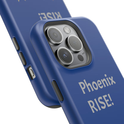 Phoenix Rise: Blue: Grey Font: MagSafe Tough Cases