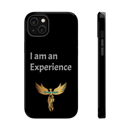 I am an Experience: Black: Light Grey Font: MagSafe Tough Cases