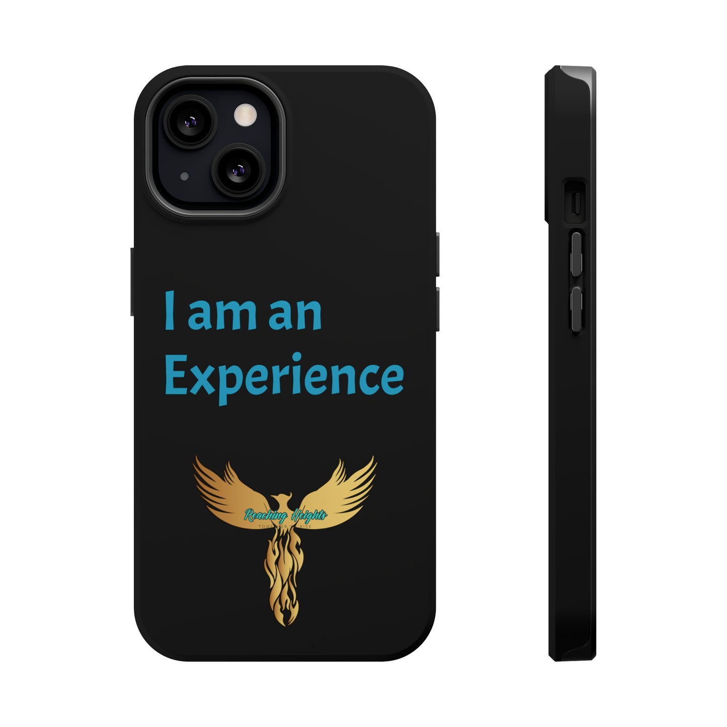 I am an Experience: Black: Turquoise Font: MagSafe Tough Cases