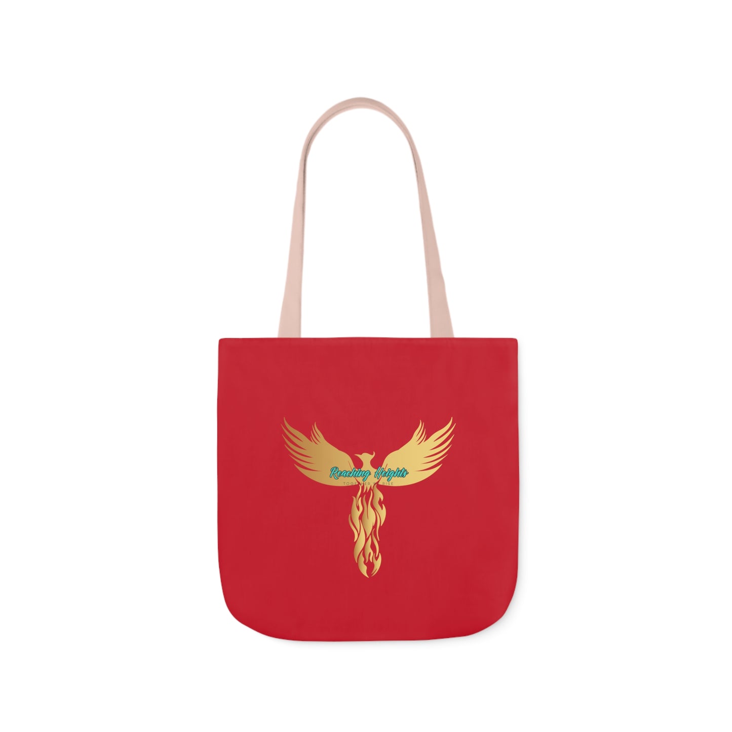 Red: RH Logo: White Font: No is Not an Option: Canvas Tote Bag, 5-Color Straps