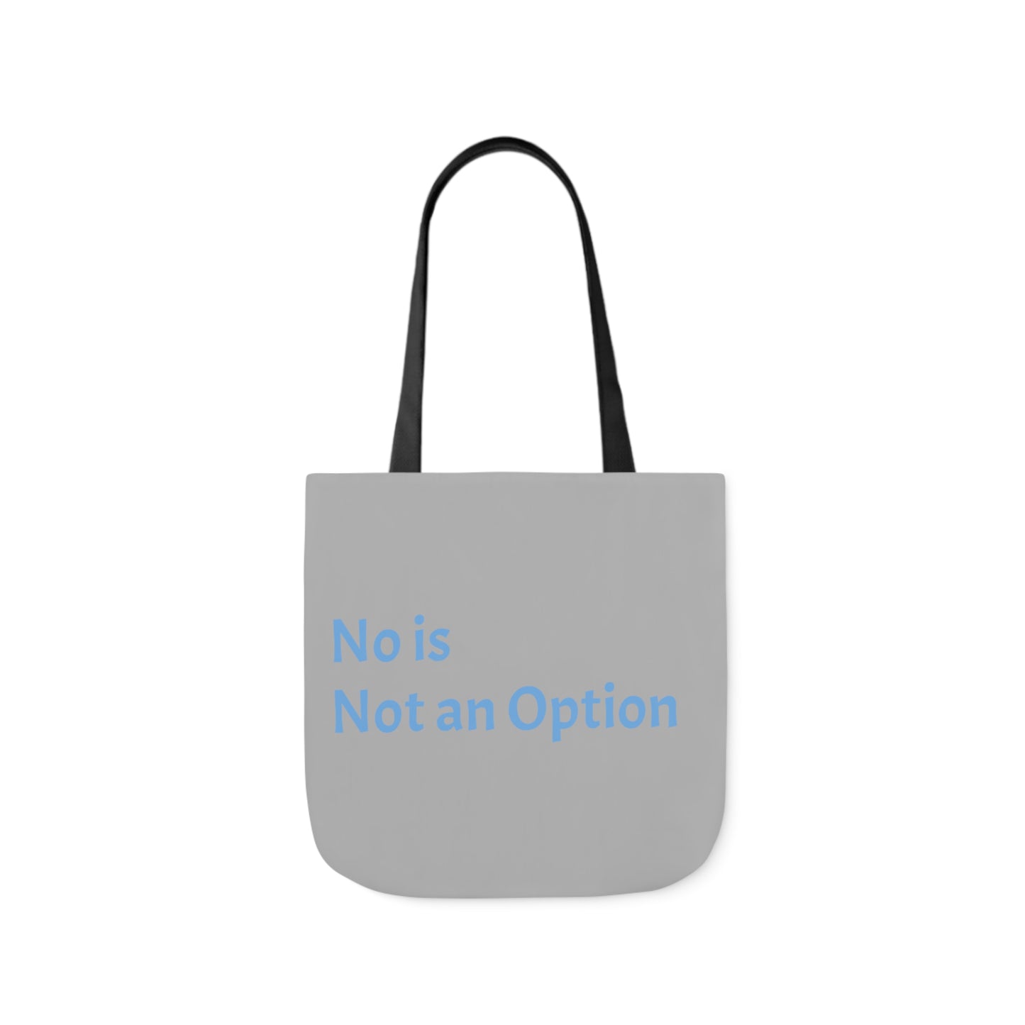 Grey: RH Splash: Light Blue Font: Canvas Tote Bag, 5-Color Straps