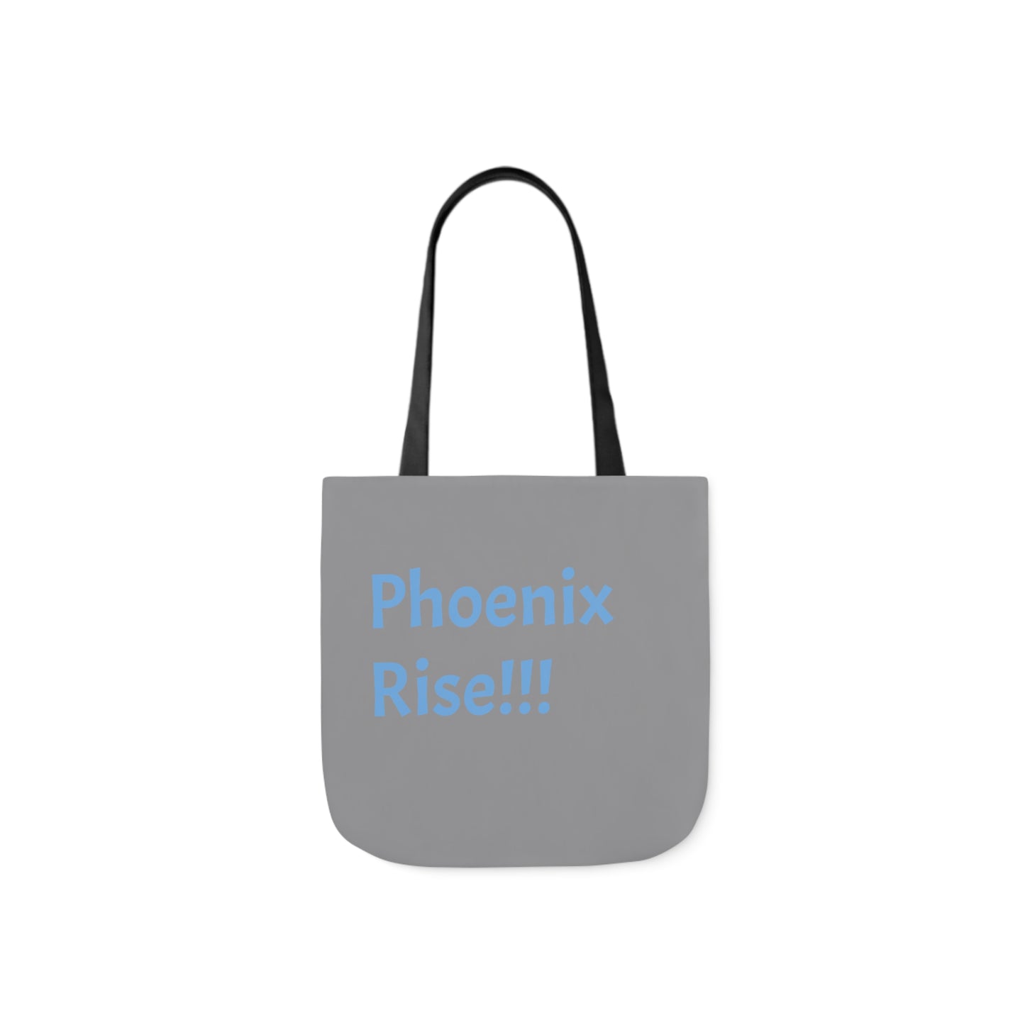 Grey: RH Logo: Light Blue Font: Phoenix Rise: Canvas Tote Bag, 5-Color Straps