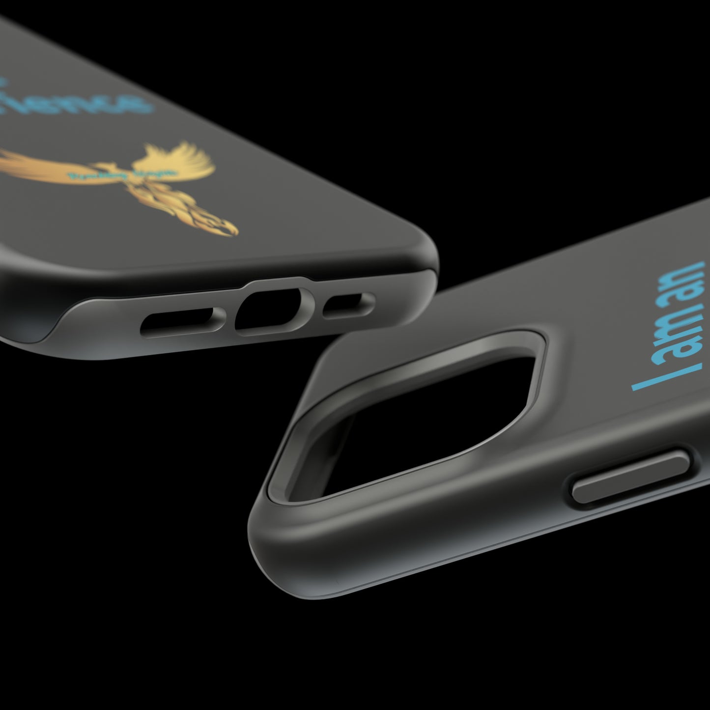 I am an Experience: Black: Turquoise Font: MagSafe Tough Cases