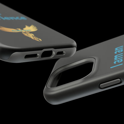 I am an Experience: Black: Turquoise Font: MagSafe Tough Cases