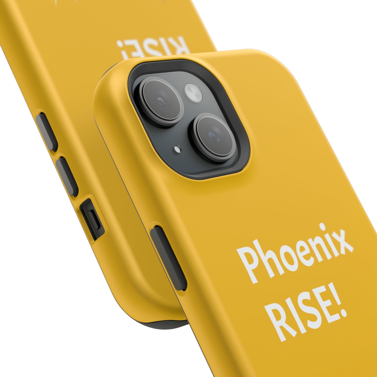 Phoenix Rise: Yellow: White Font: MagSafe Tough Cases