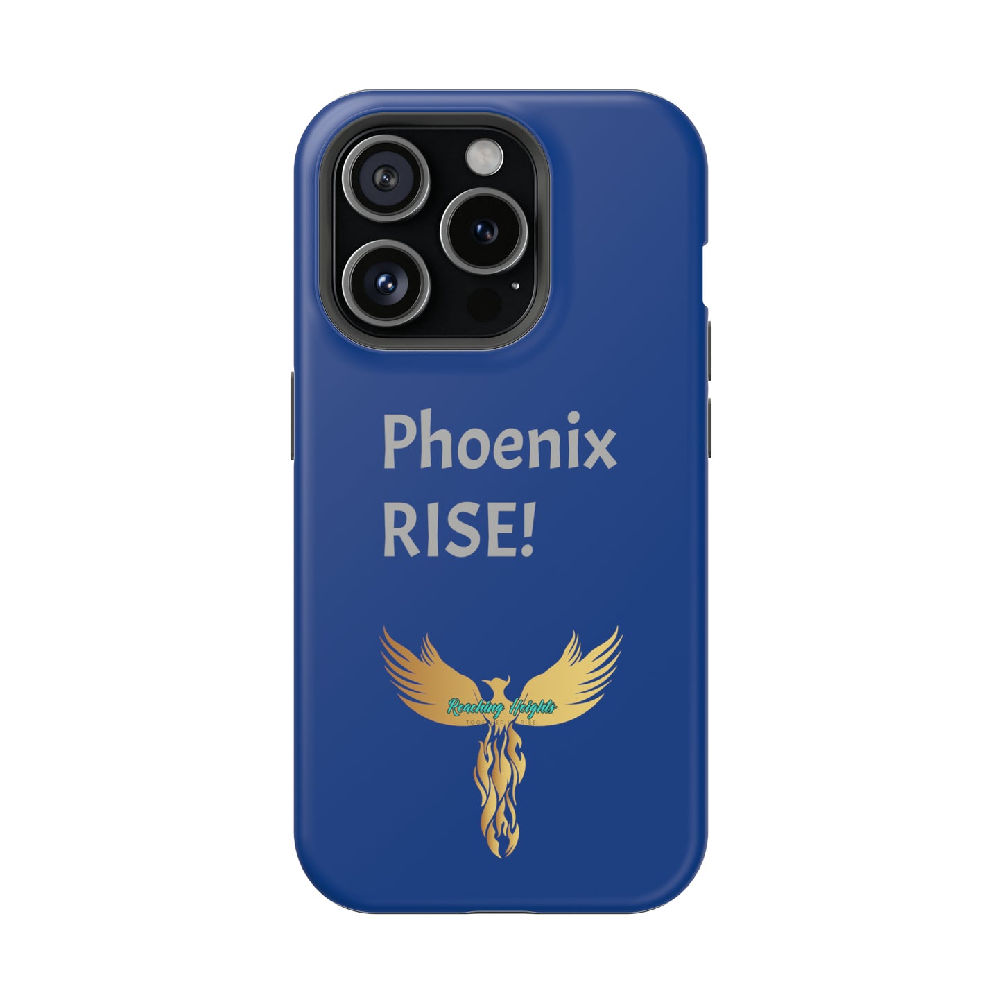 Phoenix Rise: Blue: Grey Font: MagSafe Tough Cases