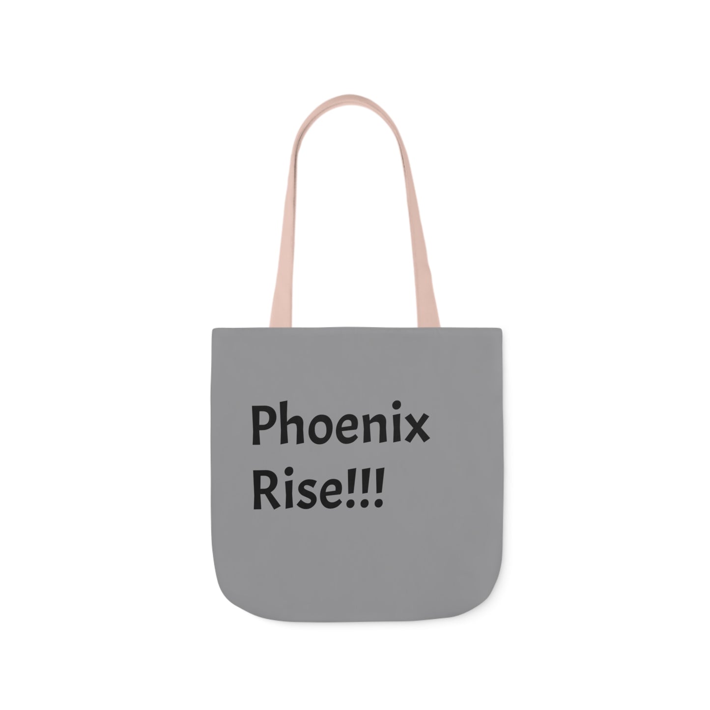 Grey: RH Logo: Black Font: Phoenix Rise: Canvas Tote Bag, 5-Color Straps