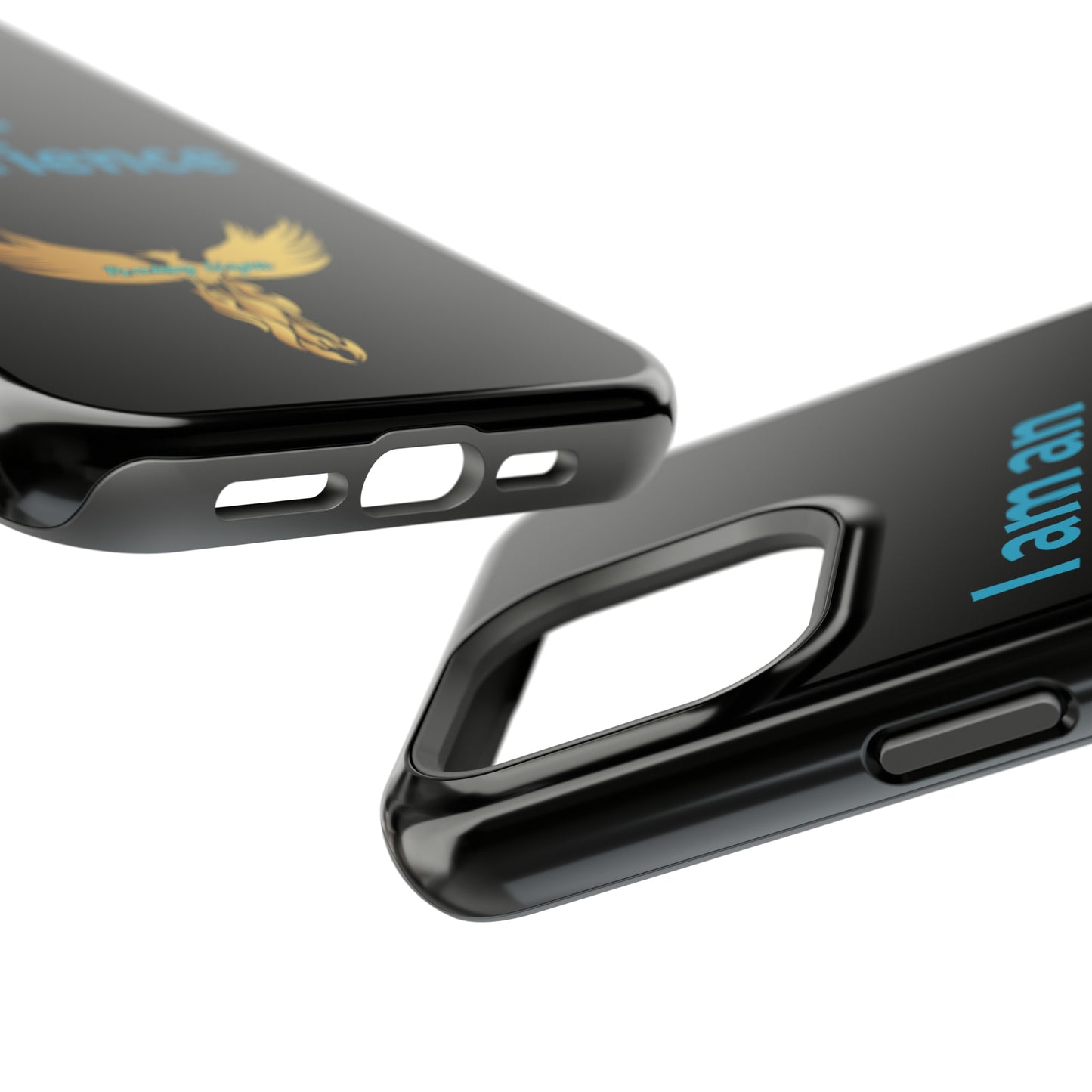 I am an Experience: Black: Turquoise Font: MagSafe Tough Cases
