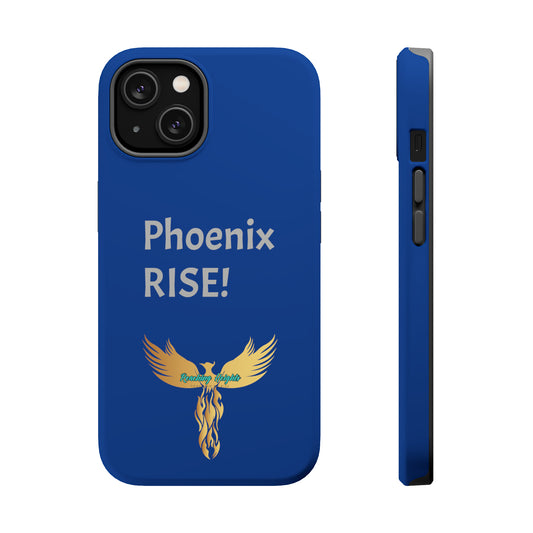 Phoenix Rise: Blue: Grey Font: MagSafe Tough Cases