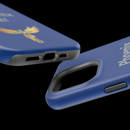 Phoenix Rise: Blue: Grey Font: MagSafe Tough Cases