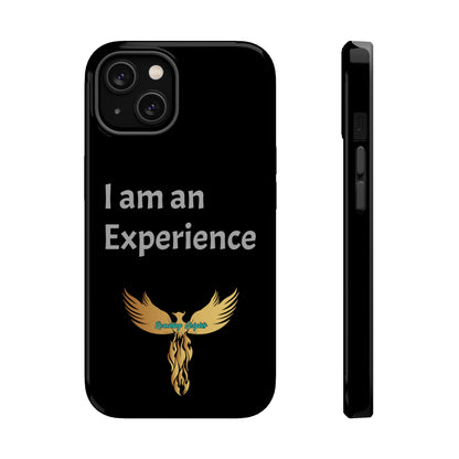 I am an Experience: Black: Light Grey Font: MagSafe Tough Cases