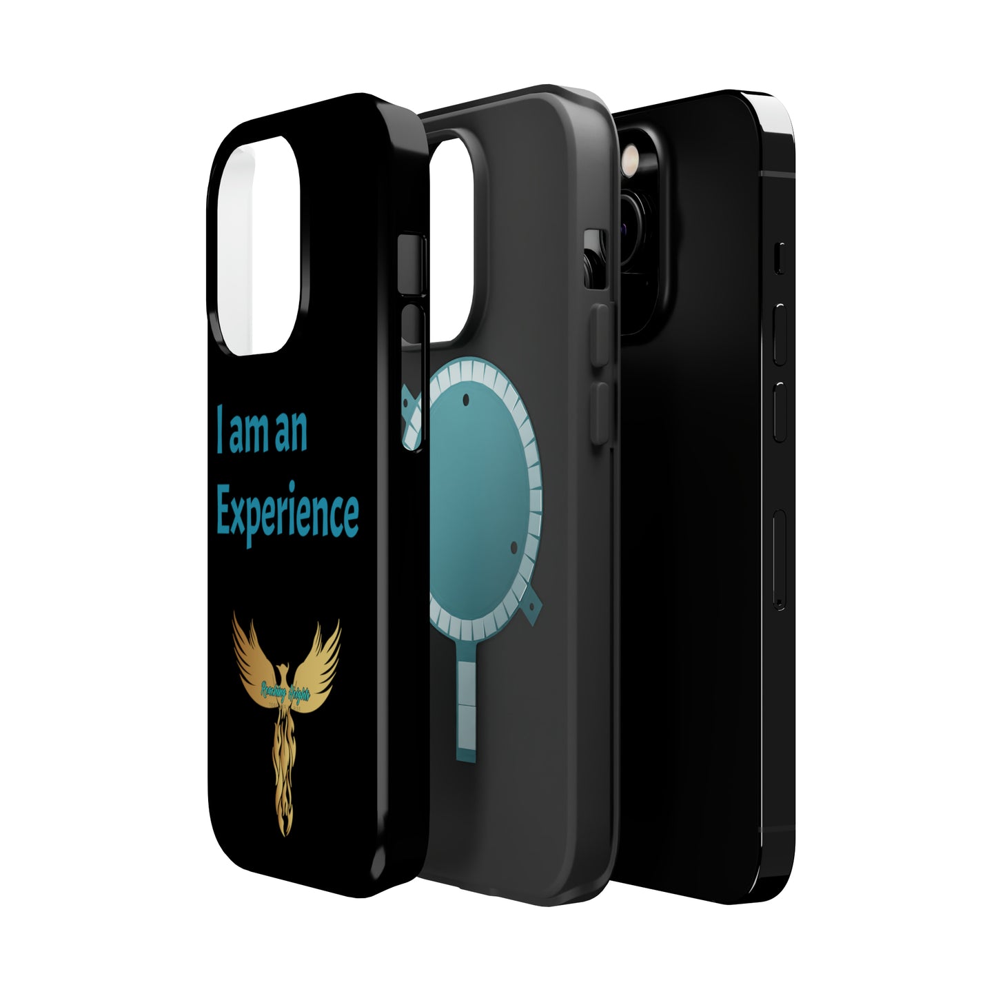 I am an Experience: Black: Turquoise Font: MagSafe Tough Cases