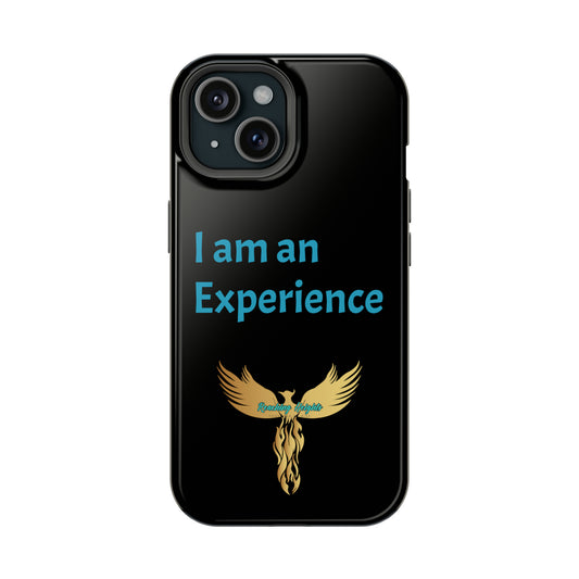 I am an Experience: Black: Turquoise Font: MagSafe Tough Cases