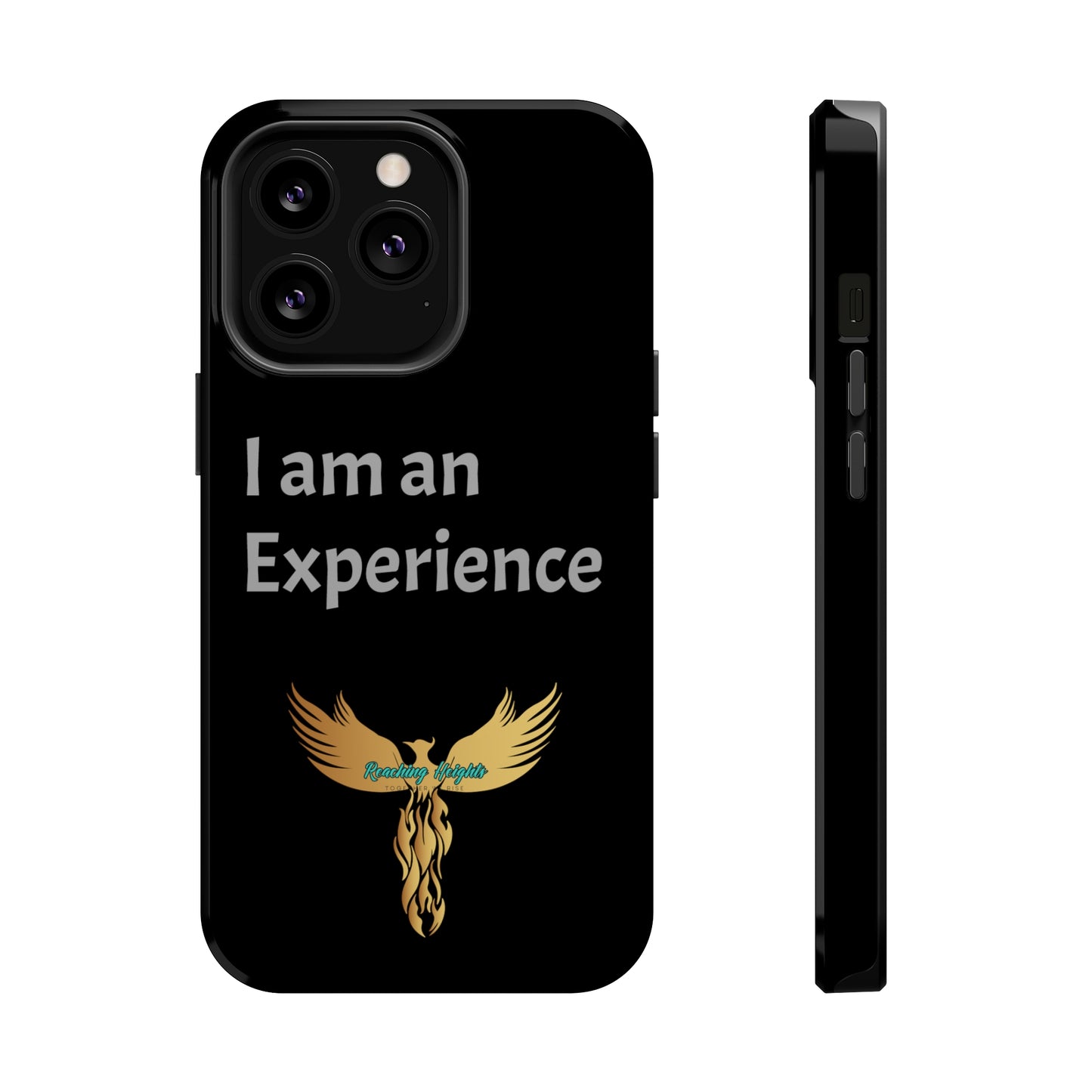 I am an Experience: Black: Light Grey Font: MagSafe Tough Cases