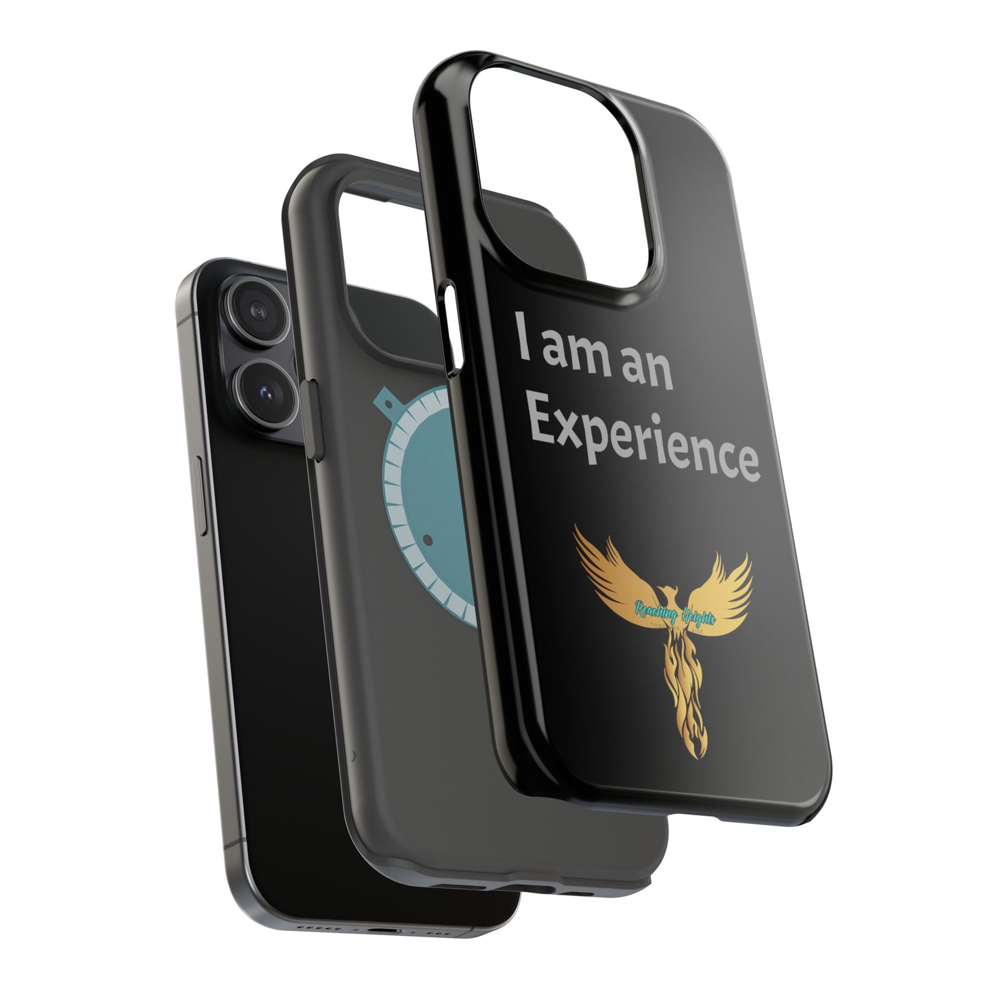 I am an Experience: Black: Light Grey Font: MagSafe Tough Cases