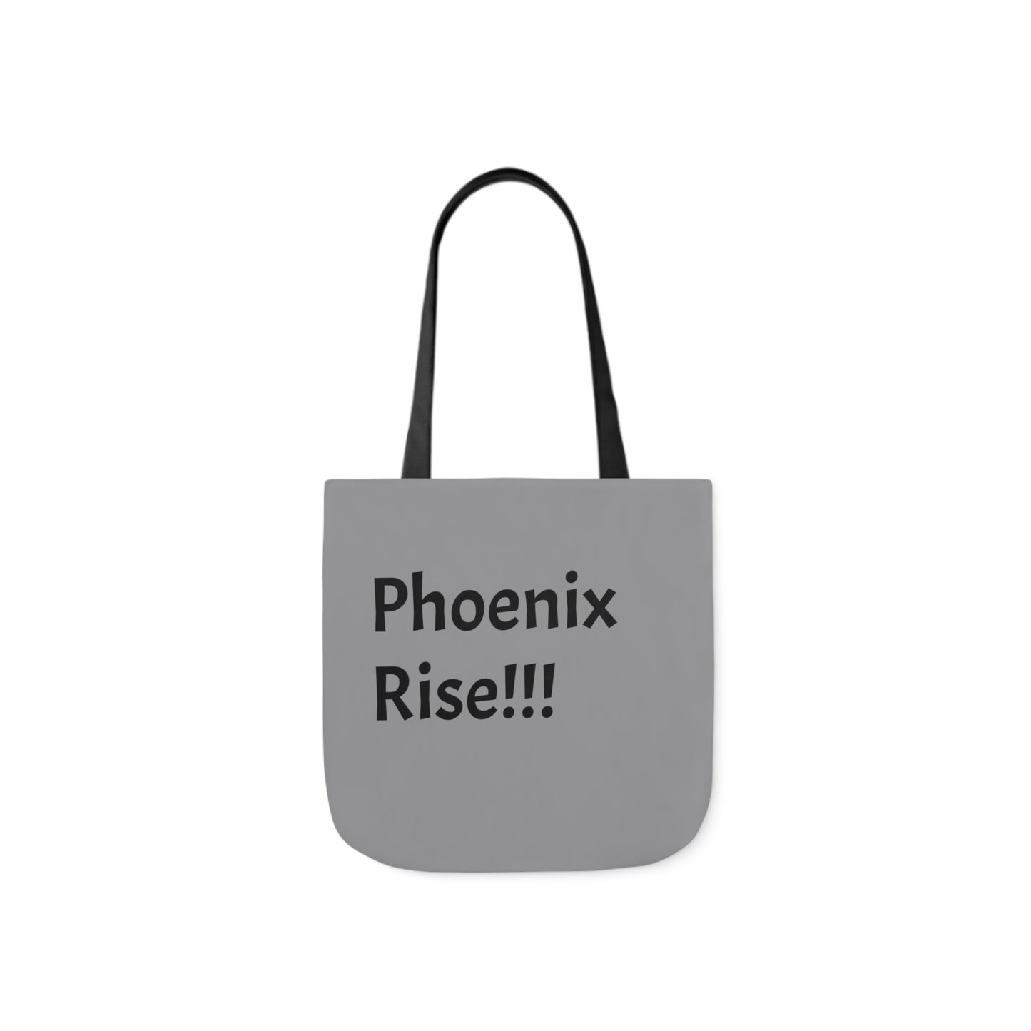 Grey: RH Logo: Black Font: Phoenix Rise: Canvas Tote Bag, 5-Color Straps