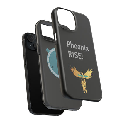 Phoenix Rise: Black: Grey Font: MagSafe Tough Cases