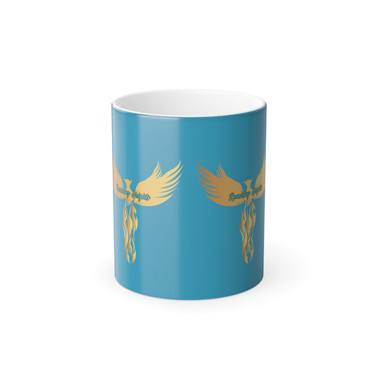 RH Logo: Turquoise: Morphing Mug, 11oz