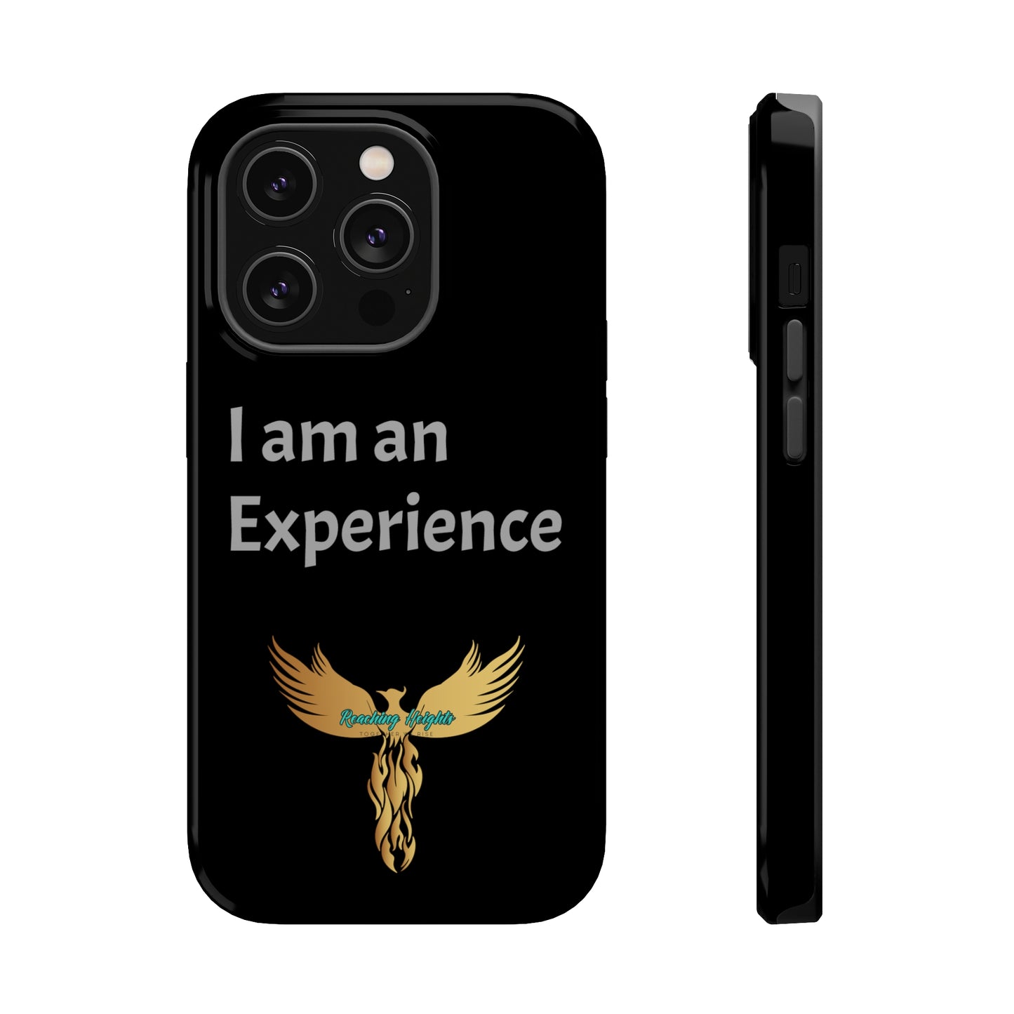 I am an Experience: Black: Light Grey Font: MagSafe Tough Cases