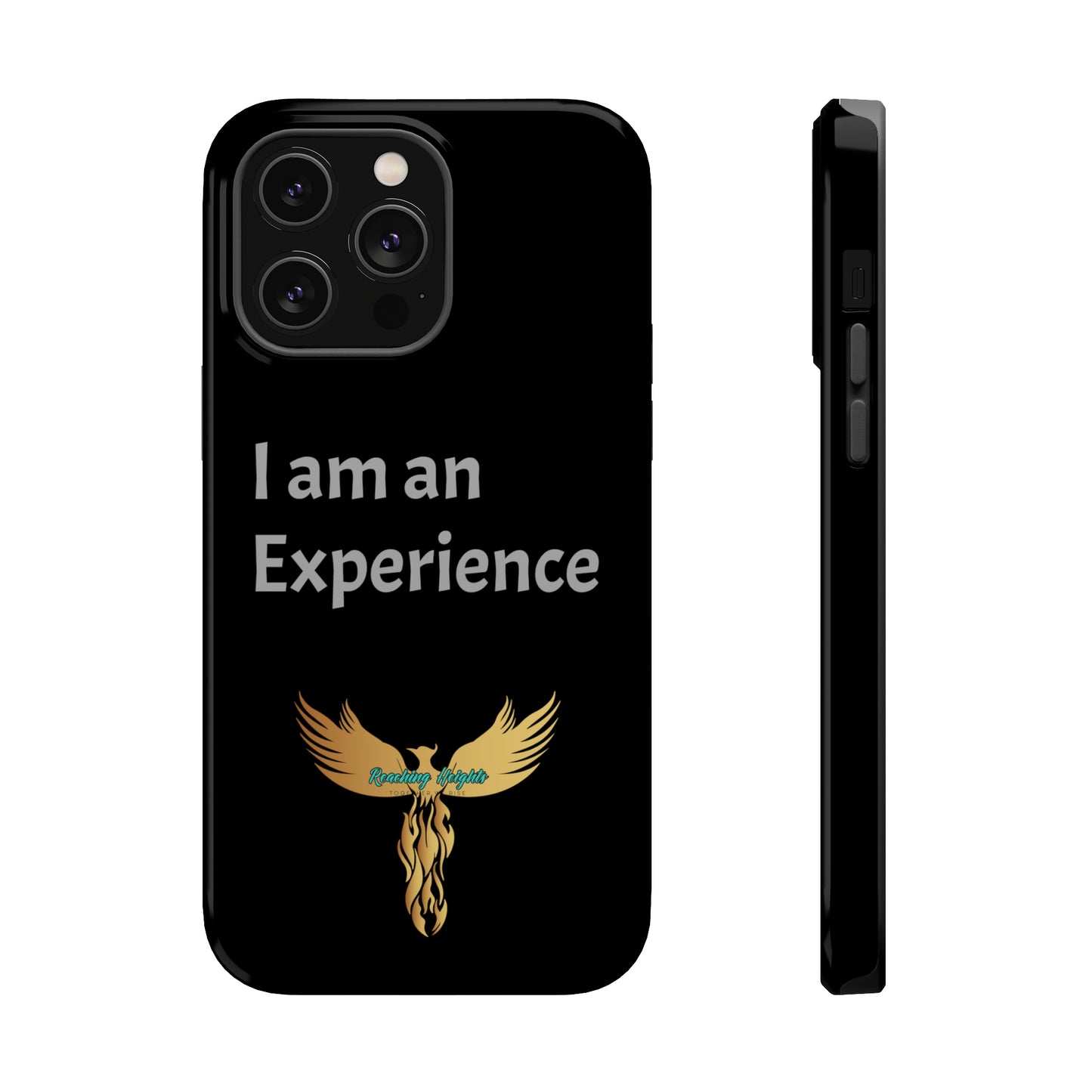 I am an Experience: Black: Light Grey Font: MagSafe Tough Cases