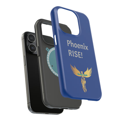 Phoenix Rise: Blue: Grey Font: MagSafe Tough Cases